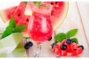 Watermelon drink on the watermelon diet menu for weight loss in a week
